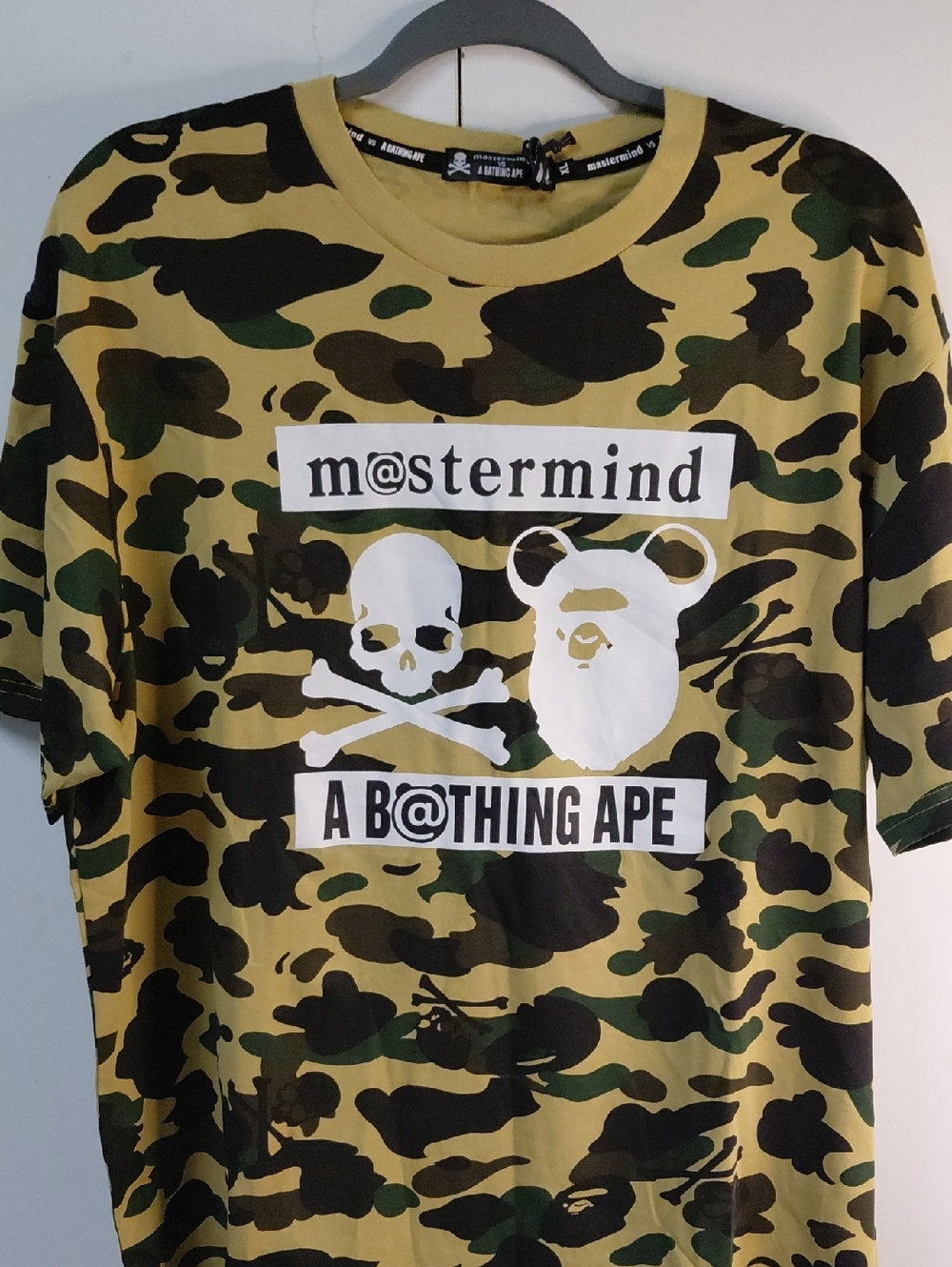 mastermind x A Bathing Ape Camo Short Sleeve Tee - Green